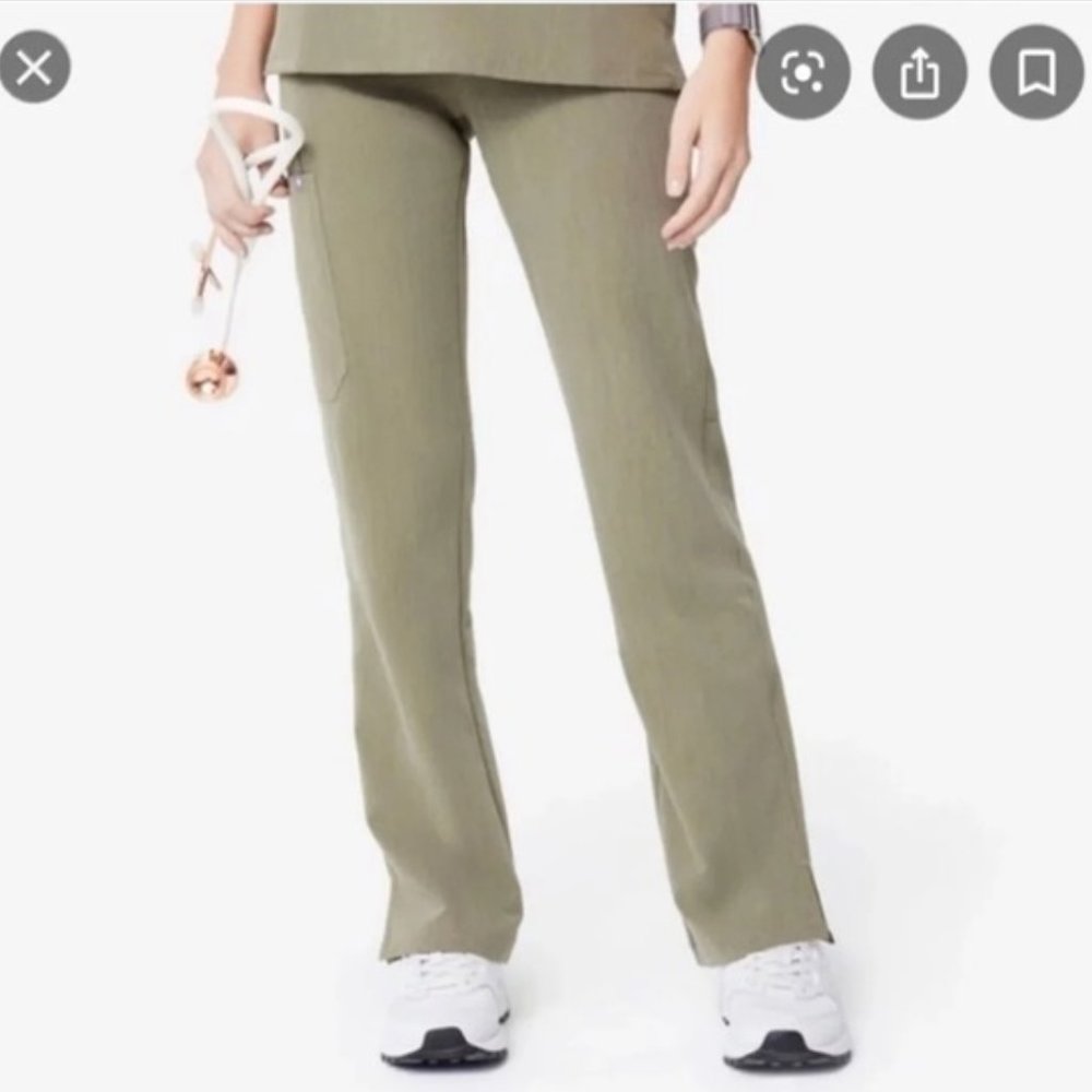 FIGS Heather Olive Kade Scrub Pants S/Small